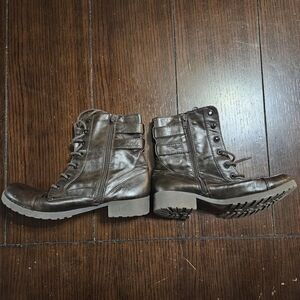 G by Guess Dark Brown Combat Boots